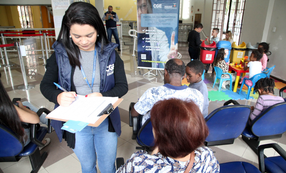 Pesquisa de Satisfação CGE. FOTO:ARI DIAS/AEN