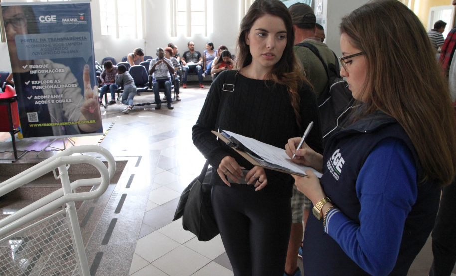 Pesquisa de Satisfação CGE. FOTO:ARI DIAS/AEN