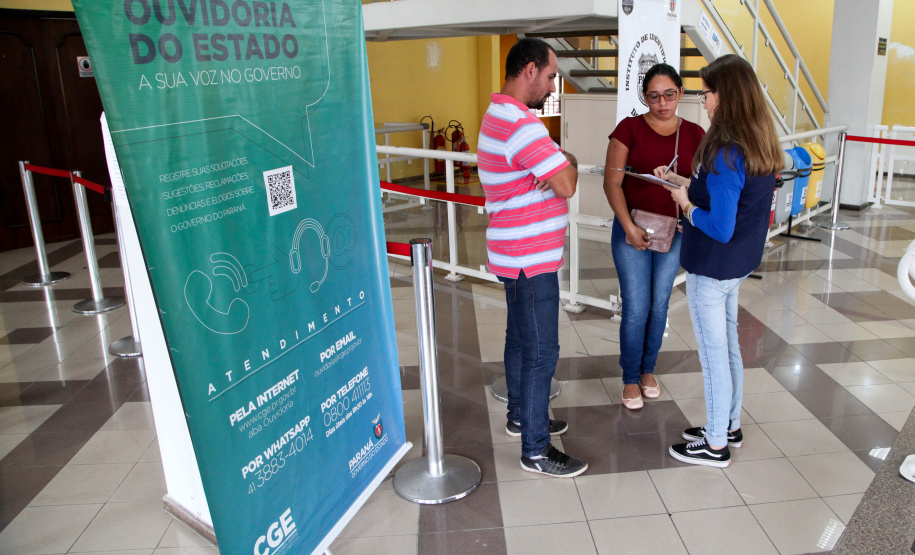 Pesquisa de Satisfação CGE. FOTO:ARI DIAS/AEN