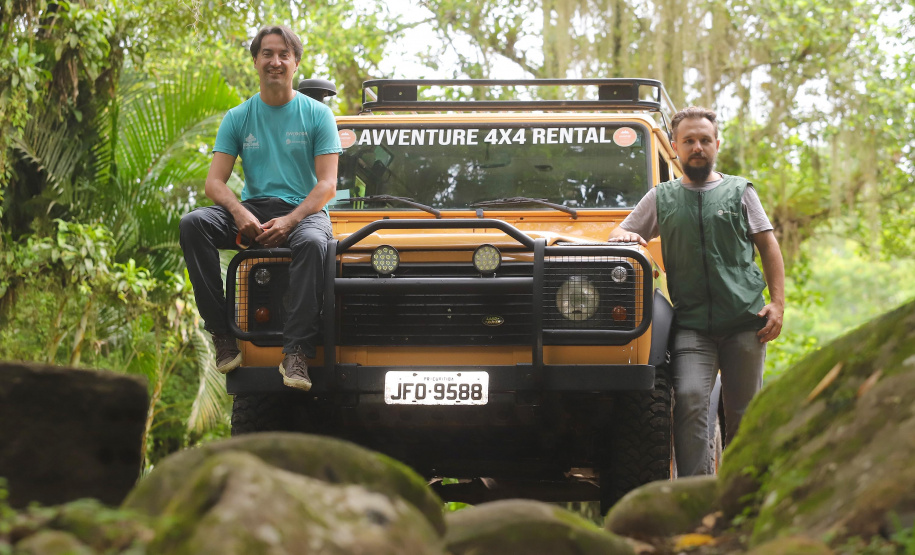 Morretes - Marcos Polzin (E) e Tiago Choinski (D).Morretes, 17-01-20.Foto: Arnaldo Alves / AEN.