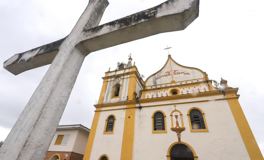 Igreja de Nossa Senhora do Pilar, matriz de Antonina, litoral do Paraná.Antonina, 18-01-20.Foto: Arnaldo Alves / AEN.
