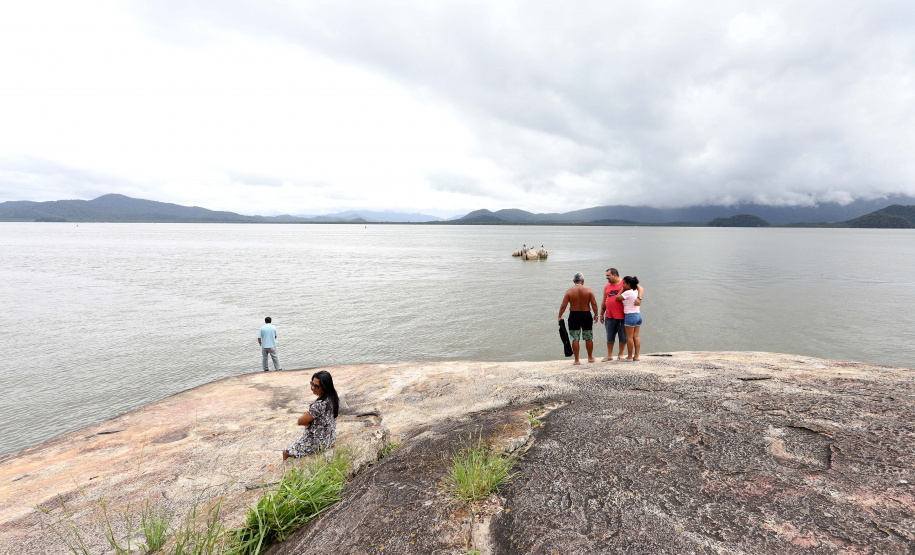 Ponta da Pita, em Antonina, litoral do Paraná.Antonina, 18-01-20.Foto: Arnaldo Alves / AEN.