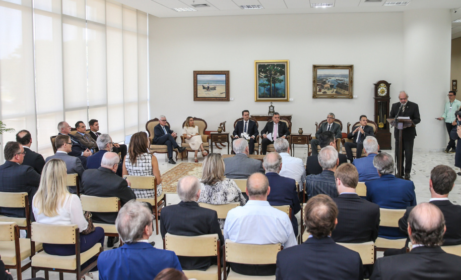Precatorios O Governador Carlos Massa Ratinho Junior participa nesta segunda-feira (17), da solenidade para o pagamento de precatórios preferenciais a credores que participaram das rodadas de negociação promovidas pelo TJPR no ano passado. Curitiba, 04/02/2020 - Foto: Geraldo Bubniak/AEN