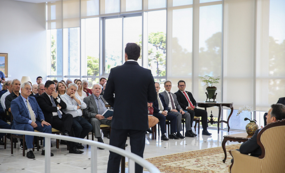 Precatorios O Governador Carlos Massa Ratinho Junior participa nesta segunda-feira (17), da solenidade para o pagamento de precatórios preferenciais a credores que participaram das rodadas de negociação promovidas pelo TJPR no ano passado. Curitiba, 04/02/2020 - Foto: Geraldo Bubniak/AEN