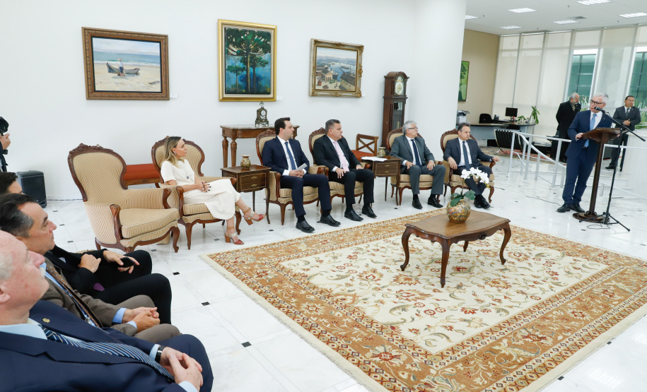 O Governador Carlos Massa Ratinho Junior participa nesta segunda-feira (17), da solenidade para o pagamento de precatórios preferenciais a credores que participaram das rodadas de negociação promovidas pelo TJPR no ano passado. Curitiba, 04/02/2020 - Foto: Rodrigo Félix Leal/AEN