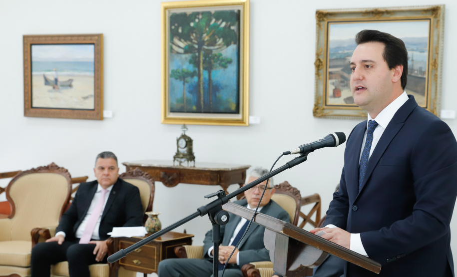 O Governador Carlos Massa Ratinho Junior participa nesta segunda-feira (17), da solenidade para o pagamento de precatórios preferenciais a credores que participaram das rodadas de negociação promovidas pelo TJPR no ano passado. Curitiba, 04/02/2020 - Foto: Rodrigo Félix Leal/AEN