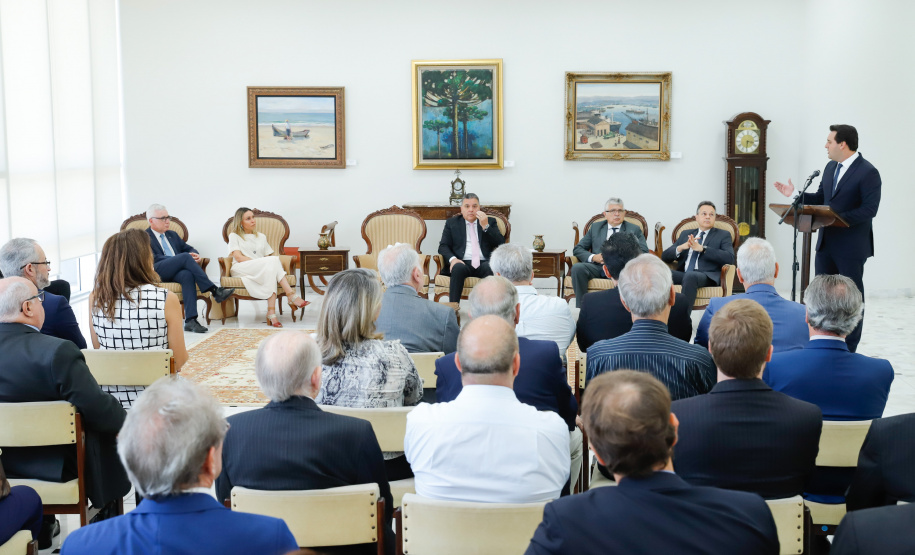 O Governador Carlos Massa Ratinho Junior participa nesta segunda-feira (17), da solenidade para o pagamento de precatórios preferenciais a credores que participaram das rodadas de negociação promovidas pelo TJPR no ano passado. Curitiba, 04/02/2020 - Foto: Rodrigo Félix Leal/AEN