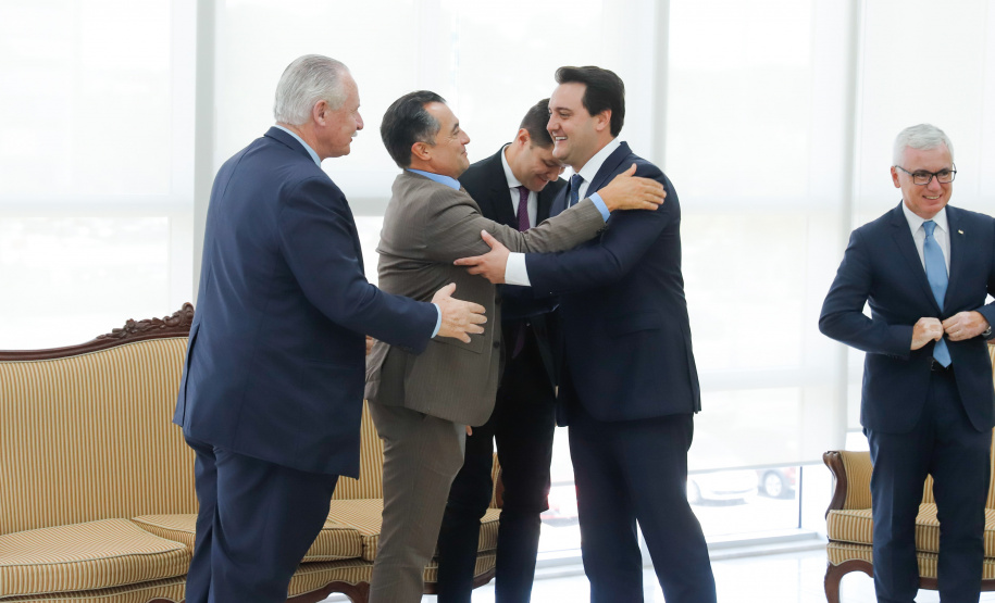 O Governador Carlos Massa Ratinho Junior participa nesta segunda-feira (17), da solenidade para o pagamento de precatórios preferenciais a credores que participaram das rodadas de negociação promovidas pelo TJPR no ano passado. Curitiba, 04/02/2020 - Foto: Rodrigo Félix Leal/AEN