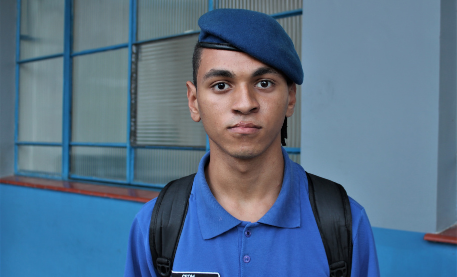 Alunos e professores que participaram nesta terça-feira da primeira edição da prova em 2020 destacam a importância da iniciativa para mostrar os conteúdos em que há mais dificuldades, reforçar apoio e melhorar resultados. na foto, o estudante Rafael Nunes, do 2º ano do Ensino Médio - Curitiba, 18/02/2020 - Foto: Divulgação SEED