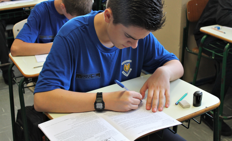 Alunos e professores que participaram nesta terça-feira da primeira edição da prova em 2020 destacam a importância da iniciativa para mostrar os conteúdos em que há mais dificuldades, reforçar apoio e melhorar resultados. - Curitiba, 18/02/2020 - Foto: Divulgação SEED