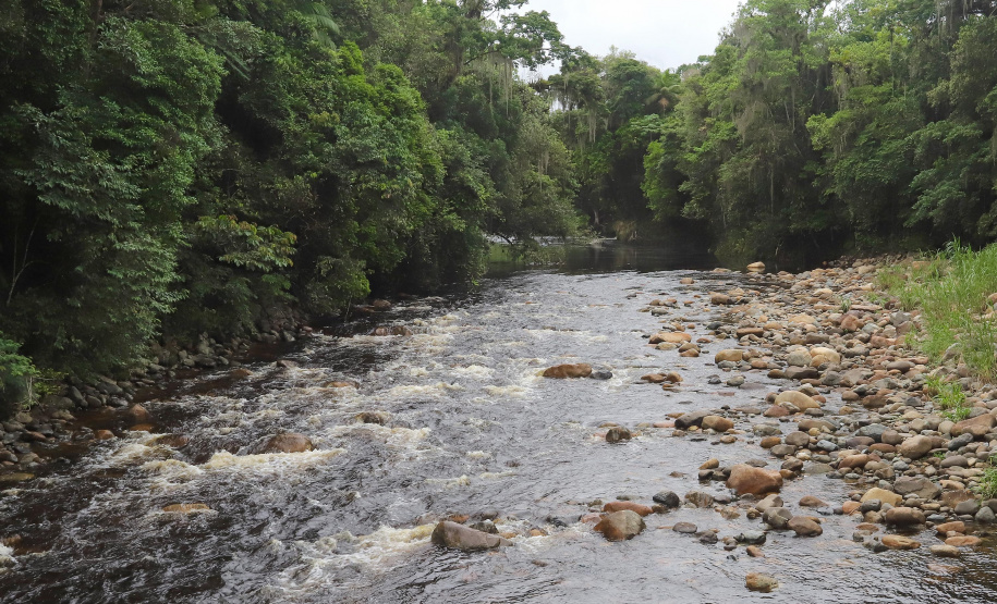 Morretes - Ponte sobre o rio do Pinto.Morretes, 17-01-20.Foto: Arnaldo Alves / AEN.