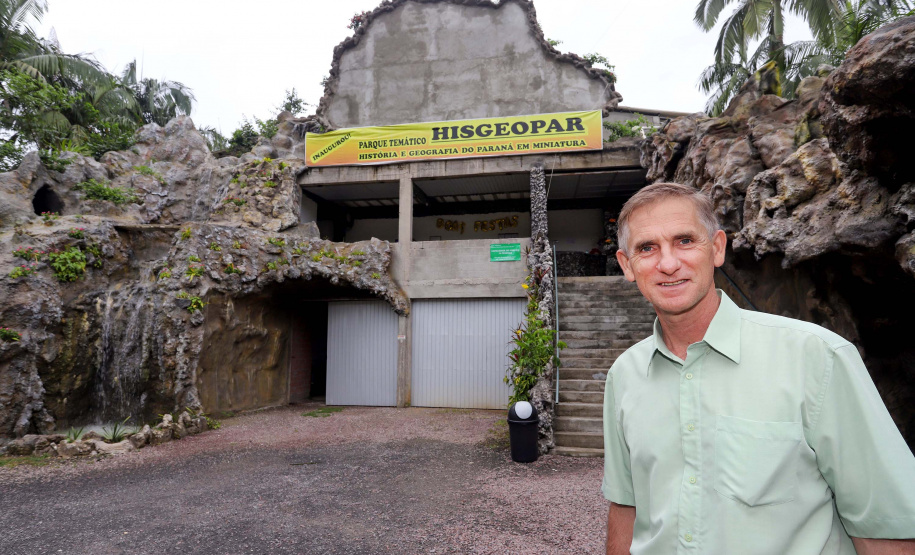 Morretes - Parque temático Hisgeopar, História e Geografia do Paraná. N/F: Rudi Haupt, proprietário do parque.Morretes, 17-01-20Foto: Arnaldo Alves / AEN.
