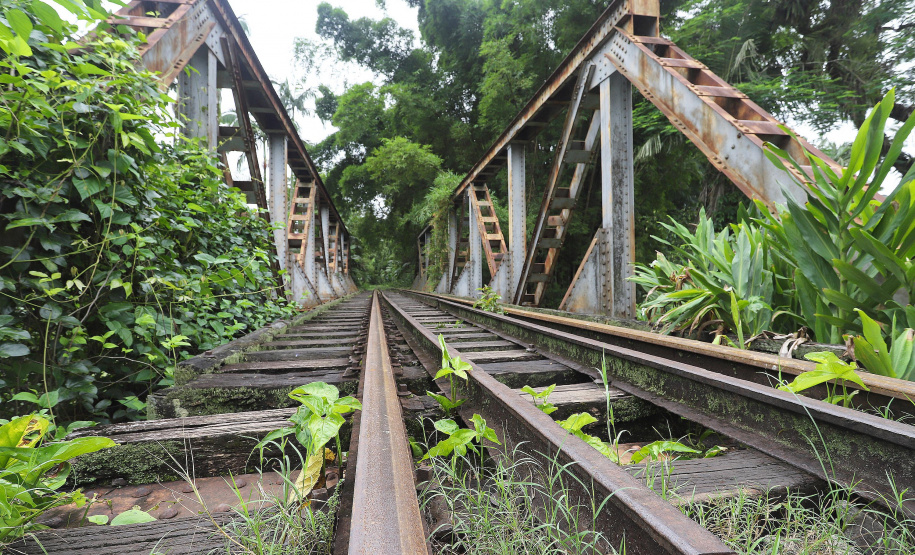 Morretes - Ponte de ferro.Morretes, 17-01-20.Foto: Arnaldo Alves / AEN.