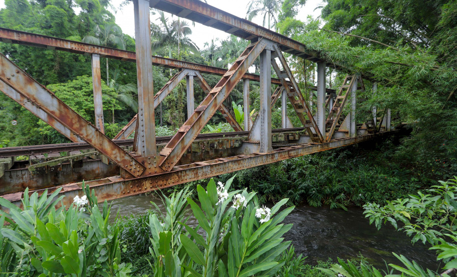 Morretes - Ponte de ferro.Morretes, 17-01-20.Foto: Arnaldo Alves / AEN.
