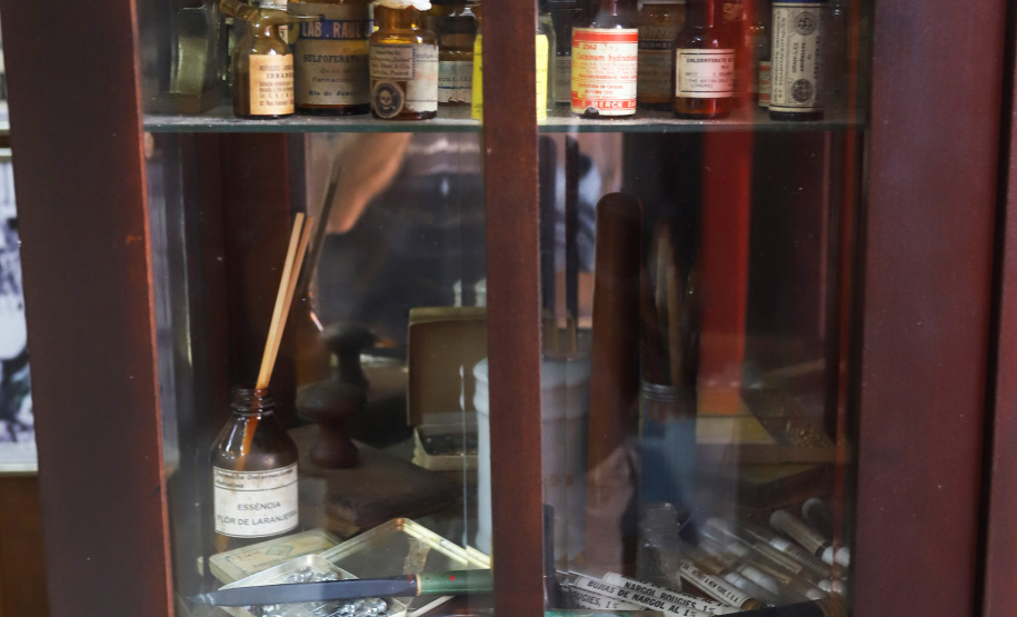 Farmácia Internacional de Antonina, no litoral do Paraná, fundada em 1911.Antonina, 18-01-20.Foto: Arnaldo Alves / AEN.