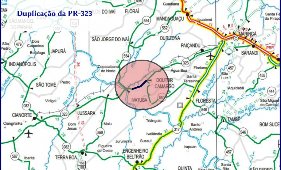 No dia 4 de março (quarta-feira) a secretaria estadual de Infraestrutura e Logística e o Departamento de Estradas de Rodagem (DER/PR) realizam Consulta Pública presencial no município de Doutor Camargo, no Noroeste do Estado. O objetivo é apresentar e discutir com a população o projeto de ampliação da capacidade da rodovia PR-323. - Curitiba, 26/02/2020 - Foto: Divulgação DER