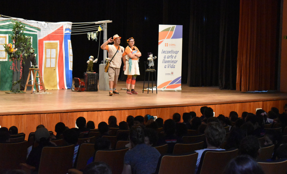 Copel patrocina teatro infantil sobre uso seguro da energia. Foto: Copel