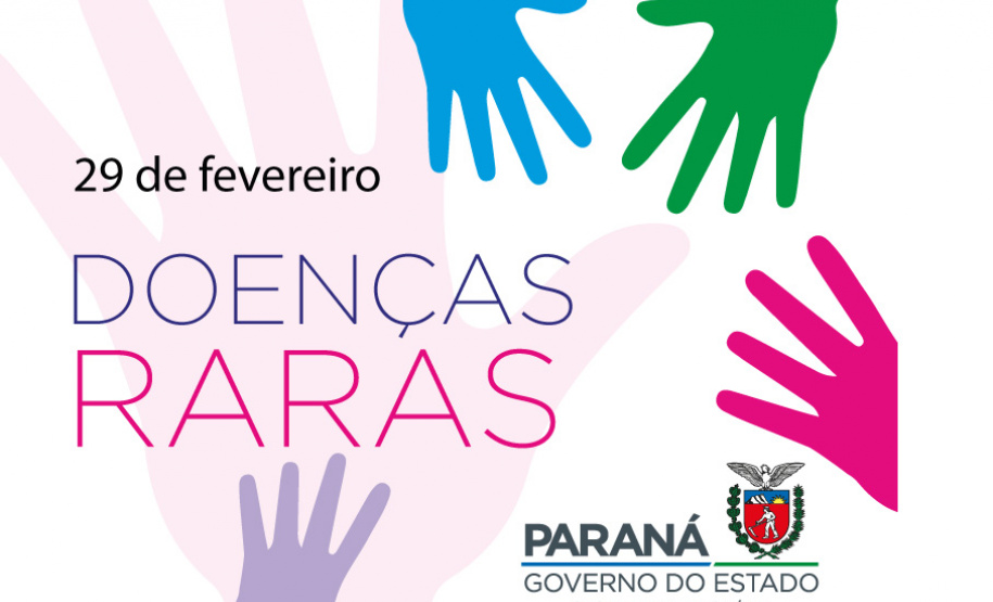 Em homenagem ao Dia Mundial de Doenças Raras, a Secretaria de Estado da Saúde (Sesa), em parceria com a Sejuf (Secretaria de Estado da Justiça, Família e Trabalho), Universidade Federal do Paraná (UFPR), e associações e grupos de apoio às Doenças Raras, promove uma caminhada em Curitiba neste sábado (29), no centro de Curitiba. O objetivo do encontro é a conscientização sobre doenças raras. - Curitiba, 28/02/2020 - Foto/Arte: Divulgação SESA