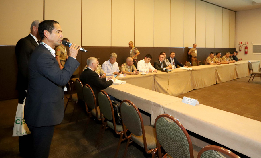 COSUD - Reunião de Segurança Pública.Foz do Iguaçu, 28-02-20.Foto: Arnaldo Alves / AEN