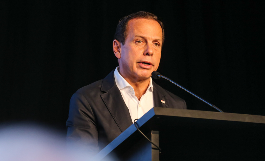 Goverandor Joao Doria do Estado de São Paulo.  Governadores de sete estados participam neste sábado (29), em Foz do Iguaçu, do sexto encontro do Consórcio de Integração Sul e Sudeste (Cosud). O encontro acontece no Hotel Wish.   29/02/2020 -  Foto: Geraldo Bubniak/AEN