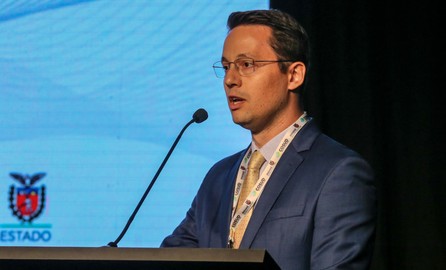 Governadores de sete estados participam neste sábado (29), em Foz do Iguaçu, do sexto encontro do Consórcio de Integração Sul e Sudeste (Cosud). O encontro acontece no Hotel Wish.   29/02/2020 -  Foto: Geraldo Bubniak/AEN