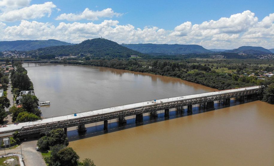 Ponte José Richa em União da Vitória.Foto Gilson Abreu/AEN