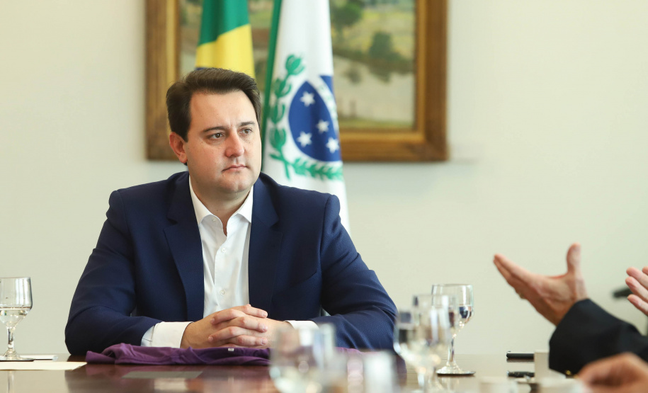 Governador Ratinho Junior integra missão oficial do Brasil aos EUA. Foto: Rodrigo Felix Leal/AEN