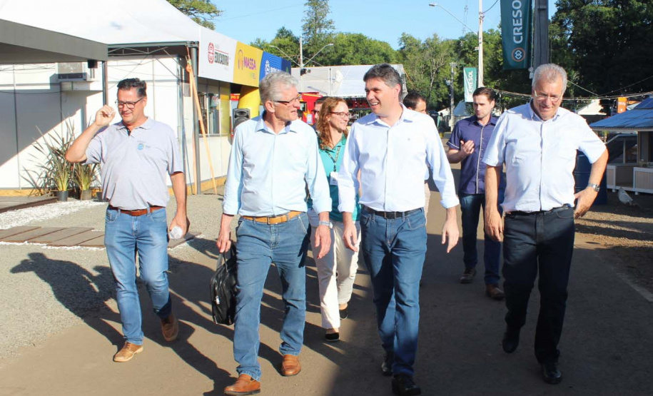 Secretário da Agricultura e do Abastecimento, Norberto Ortigara, durante a 29ª Expobel, em Francisco Beltrão. Foto: Gisele Barão/SEAB