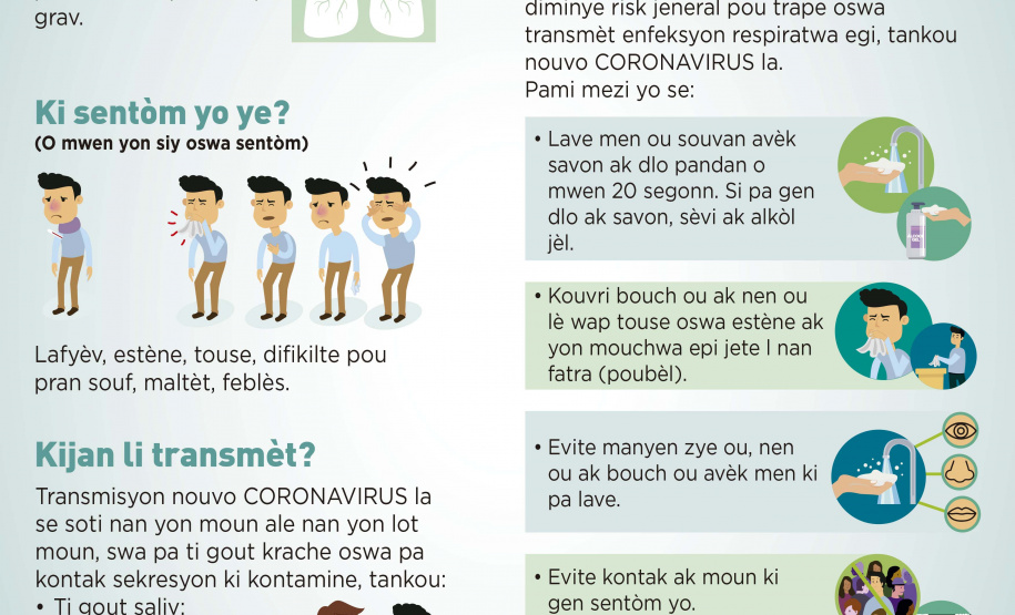 A Secretaria da Justiça, Família e Trabalho vai entregar nesta sexta-feira ao Centro de Informação para Migrantes, Refugiados e Apátridas do Paraná (Ceim-PR) cartazes educativos com informações e cuidados com o Coronavírus traduzidos para cinco diferentes idiomas. O material está sendo estará disponível em crioulo haitiano (creóle), francês, inglês, espanhol e árabe.