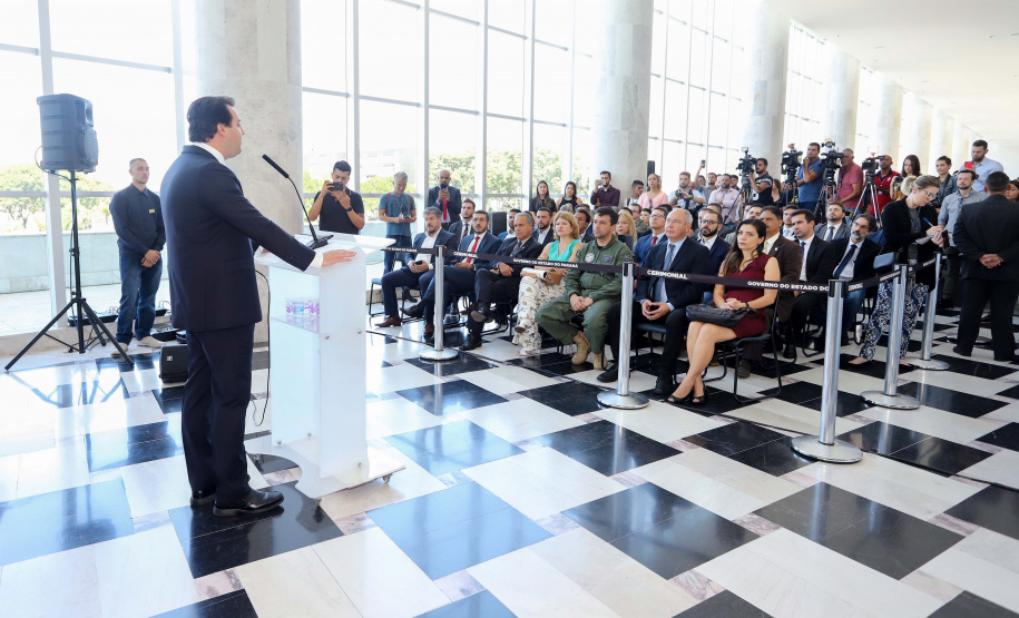 O governador Carlos Massa Ratinho Junior formaliza nesta quinta-feira (12) a convocação de aprovados do concurso de 2018 de escrivães da Polícia Civil do Paraná.
Curitiba, 12-03-20.
Foto: Arnaldo Alves / AEN.