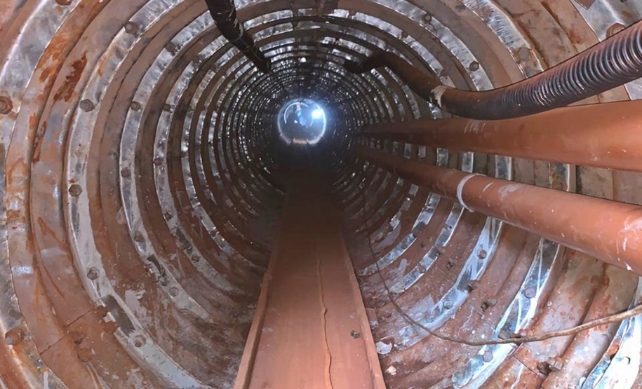 Metodologia não-destrutiva: em túnel na BR-369/Av. Tiradentes, próximo ao Muffato, tubulação passa em túnel a 3,5 metros de profundidade. Foto:Sanepar