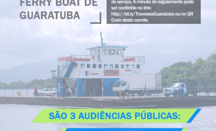 Agepar promove audiências públicas sobre a travessia de Guaratuba