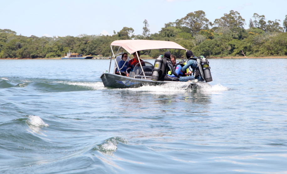 A paisagem do rio Paraná é cinematográfica. Os quilômetros que separam uma margem da outra são uma imensidão de tons de verde, mesclando na água as cores das árvores que povoam as centenas de ilhas locais. De perto, o verde da água se torna transparente, cristalino, despertando a curiosidade para as profundezas do segundo maior rio da América do Sul. Foto: Ari Dias/AEN