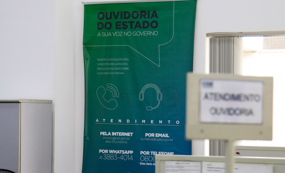 Ouvidoria alcança seu melhor desempenho nas respostas ao cidadão. Foto: Geraldo Bubniak/AEN