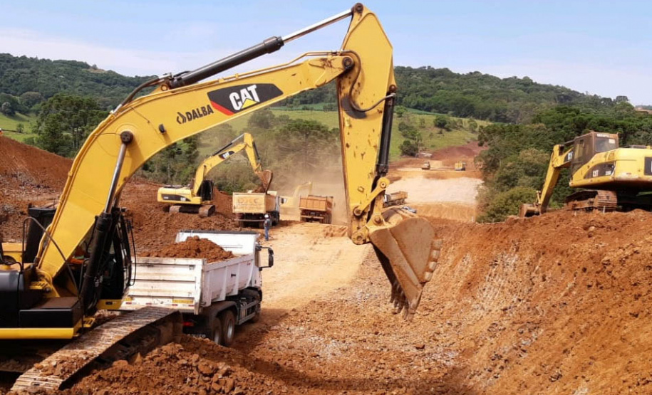 Governo retoma as obras do Contorno Noroeste de Francisco Beltrão. Foto:DER