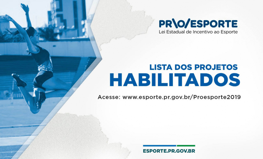 Proesporte divulga lista de projetos habilitados