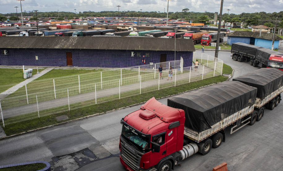 Pátio de Triagem do Porto de Paranaguá tem movimento recorde. Foto: Claudio Neves