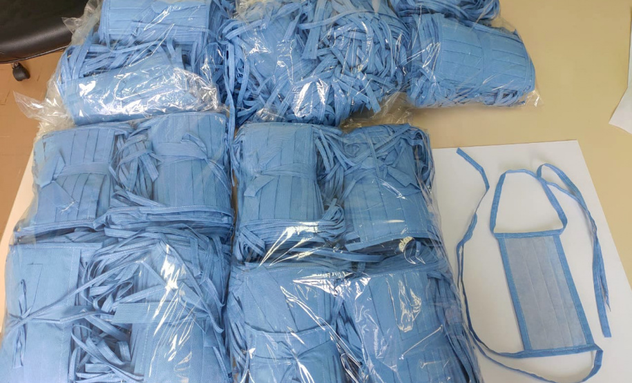 Parceria entre Hospital do Trabalhador e PM entrega primeiras máscaras