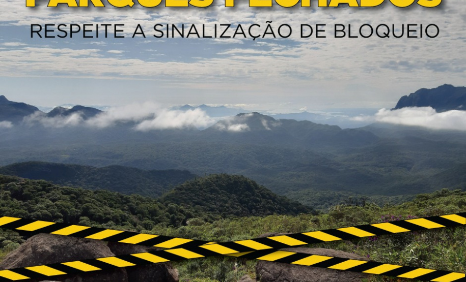 Parques do Estado continuam fechados para visitação. Foto: IAT