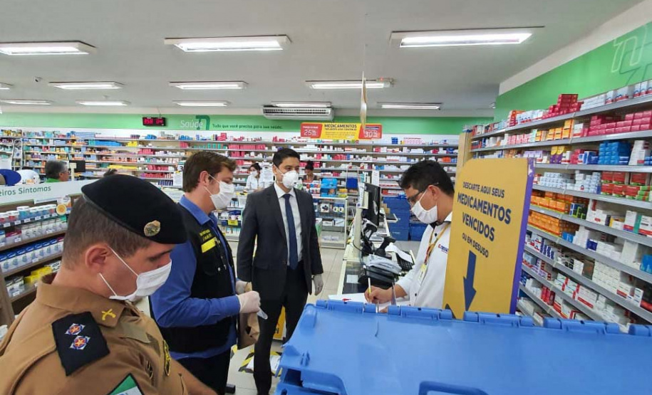 Secretaria da Justiça realiza nova operação para fiscalizar bancos, farmácias e distribuidoras de medicamentos. Foto: SEJUF