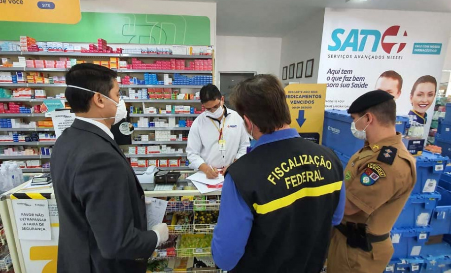 Secretaria da Justiça realiza nova operação para fiscalizar bancos, farmácias e distribuidoras de medicamentos. Foto: SEJUF