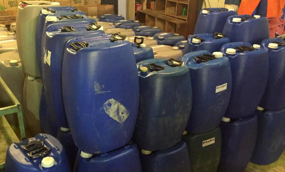 Depen produz 60 mil litros de produtos de limpeza por mês. Foto:Depen