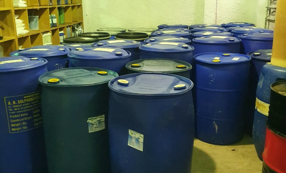 Depen produz 60 mil litros de produtos de limpeza por mês. Foto:Depen