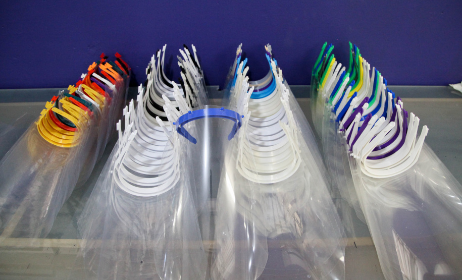 Governo ativa sistema de conexão e distribuição de máscaras 3D. Foto: Ari Dias/AEN