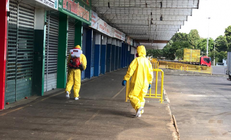 Ceasas intensificam os trabalhos de higienização. Foto: Ceasa