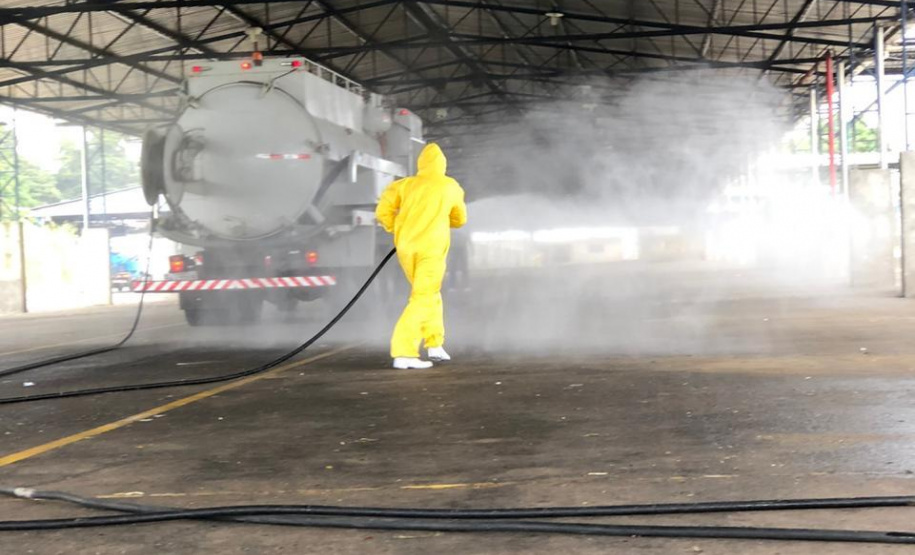 Ceasas intensificam os trabalhos de higienização. Foto: Ceasa