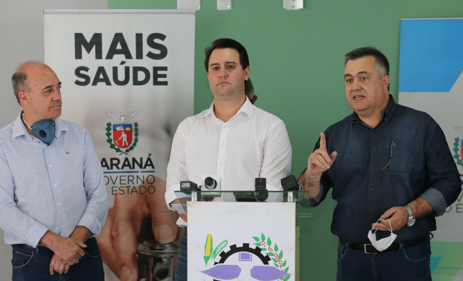 Hosp Ivaipora O Governador Carlos Massa Ratinho Junior visita nesta terça-feira (14/04) as instalações do Hospital Regional de Ivaiporã que terá 104 leitos, sendo 10 reservados para Unidade de Terapia Intensiva (UTI), centro cirúrgico e enfermarias. Ivaipora, 14/04/2020 - Foto: Geraldo Bubniak/AEN