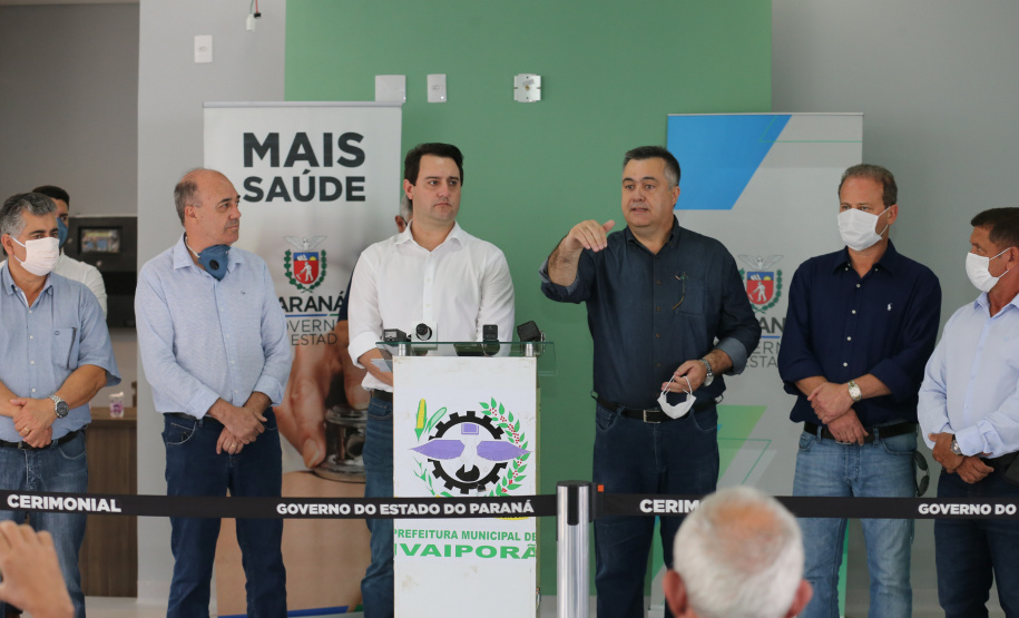 Hosp Ivaipora O Governador Carlos Massa Ratinho Junior visita nesta terça-feira (14/04) as instalações do Hospital Regional de Ivaiporã que terá 104 leitos, sendo 10 reservados para Unidade de Terapia Intensiva (UTI), centro cirúrgico e enfermarias. Ivaipora, 14/04/2020 - Foto: Geraldo Bubniak/AEN