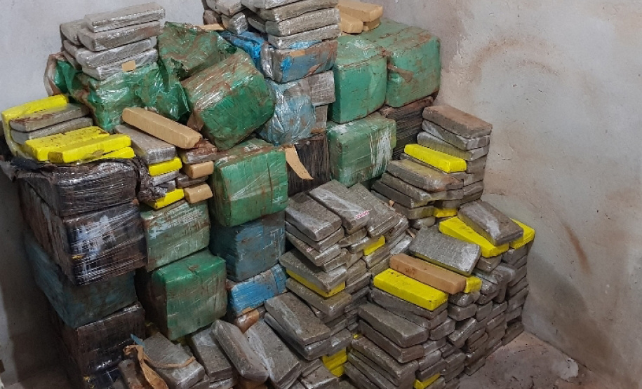 Segurança Pública tira 143,6 toneladas de drogas de circulação no Paraná em 2019. Foto:SESP