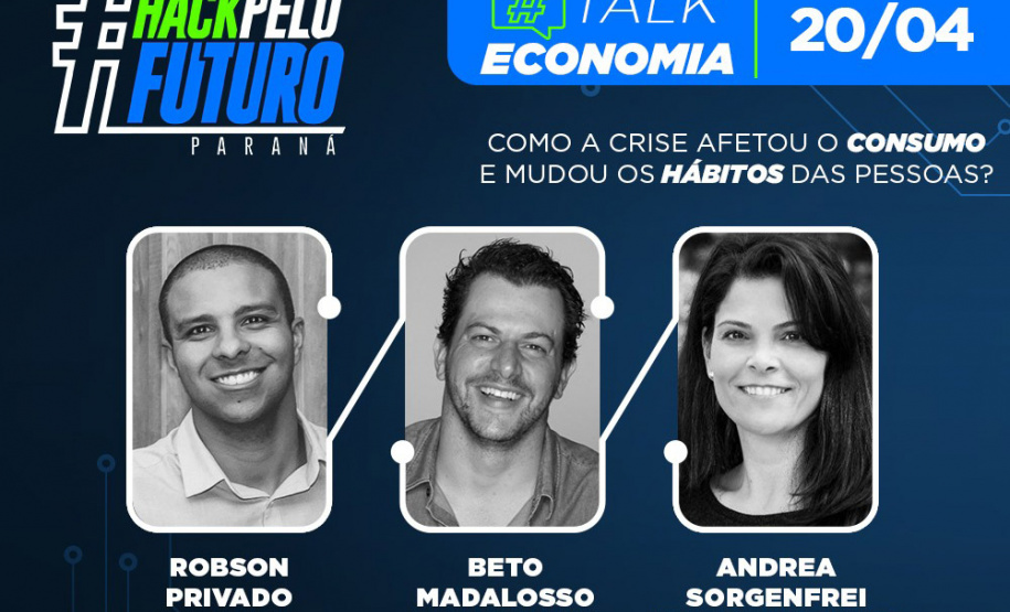 O Governo do Estado abriu nesta semana as inscrições para o Hack pelo Futuro, maratona online que busca soluções e inovações para a vida pós-coronavírus. Dentro da programação do hackaton, estão previstos bate-papos com especialistas e profissionais do mercado, que vão ajudar a população a entender melhor o cenário atual da crise para que possam ser identificadas novas oportunidades de negócios.